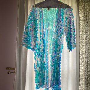 Iridescent Sequin Cardigan